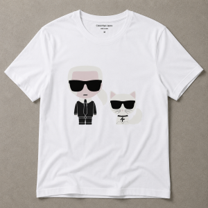 T-shirt Imprimé Karl avec chat