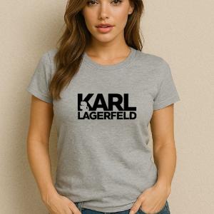 T-shirt imprimé Karl Gris