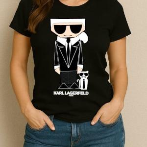 T-shirt imprimé Karl noir