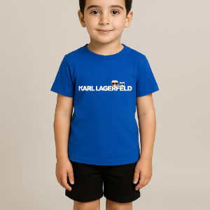 T-shirt Garcon imprimé Karl bleu rois